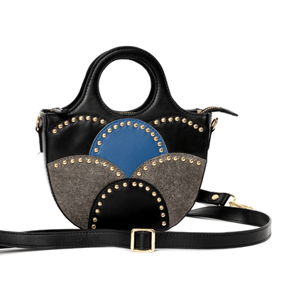 Savannah Vegan Leather Sling - Black – Sling Bag on Brown Living™. SKU: MSGH2025 - 2002. Img 3.