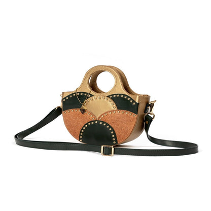Savannah Vegan Leather Sling - Gold – Sling Bag by Green Hermitage available on Brown Living™. . SKU: MSGH2025 - 2001. Img 4.