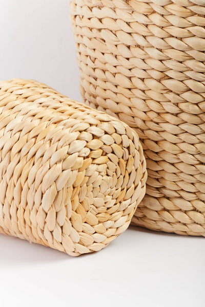 Savi - Multi-Utility Banana Fiber Basket – Baskets & Boxes on Brown Living™. SKU: S-011. Img 4.