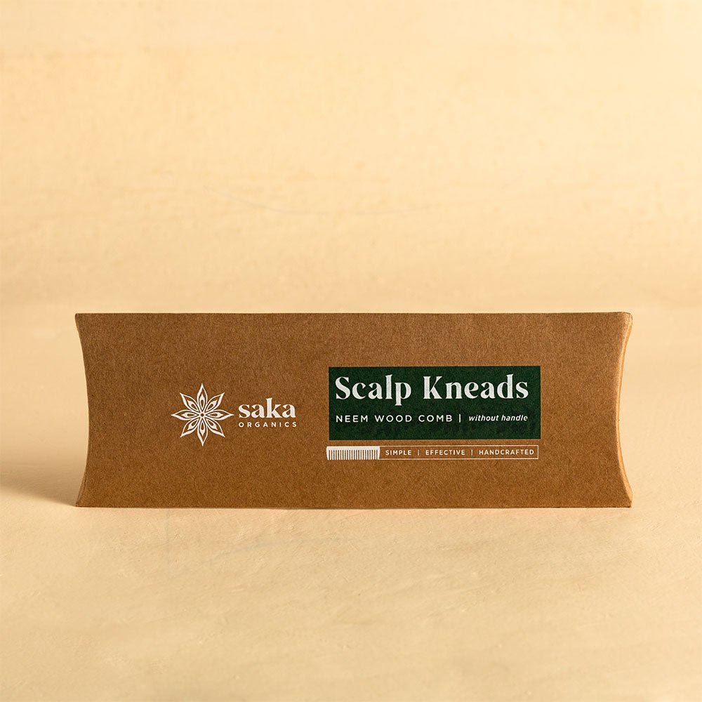 Scalp Kneads | Handmade Bamboo Neem Wood Comb Without Handle (1 pc) | Verified Sustainable by Brown Living™