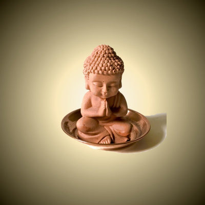 Scented Sculpture Meditating Buddha with Refill Fragrance | Home Decor – Candles & Fragrances on Brown Living™. SKU: SSCPBD1AZST1. Img 4.