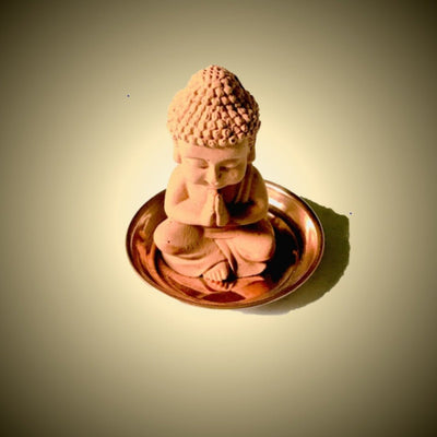Scented Sculpture Meditating Buddha with Refill Fragrance | Home Decor – Candles & Fragrances on Brown Living™. SKU: SSCPBD1CR1. Img 5.