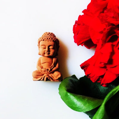 Scented Sculpture Meditating Buddha with Refill Fragrance – Candles & Fragrances on Brown Living™. SKU: SSCPBD2AZST1. Img 1.