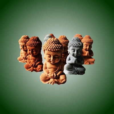 Scented Sculpture Meditating Buddha with Refill Fragrance – Candles & Fragrances on Brown Living™. SKU: SSCPBD2AZST1. Img 5.