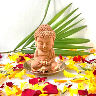 Scented Sculpture Meditating Buddha with Refill Fragrance – Candles & Fragrances on Brown Living™. SKU: SSCPBD2DES1. Img 7.