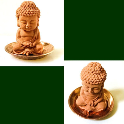 Scented Sculpture Meditating Buddha with Refill Fragrance – Candles & Fragrances on Brown Living™. SKU: SSCPBD2FB1. Img 6.