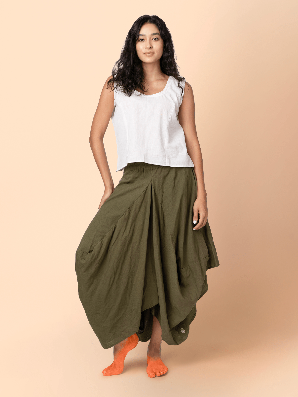 Scoop - Round Neck Sleeveless Top – Womens Top on Brown Living™. SKU: pH306. Img 6.