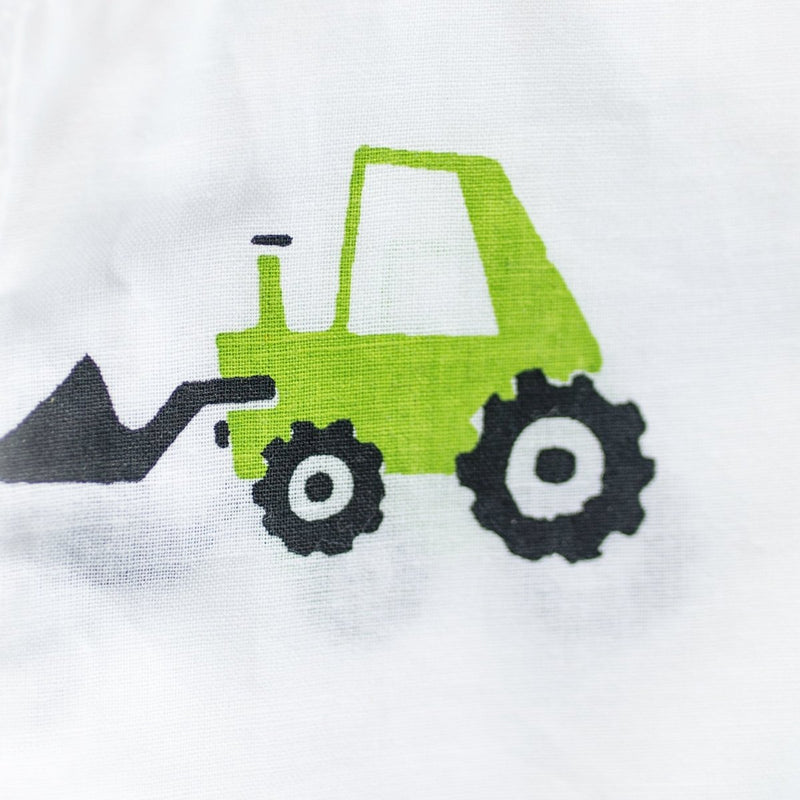 Scoopy Excavator - Unisex Kids Cotton Nightwear | Verified Sustainable by Brown Living™