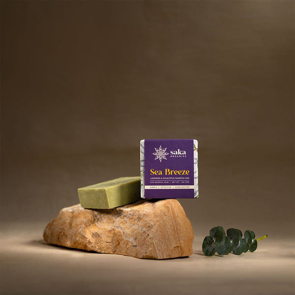 Sea Breeze | Handmade Lavender & Eucalyptus Shampoo Bar (120gm) | Verified Sustainable by Brown Living™