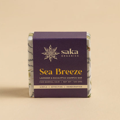 Sea Breeze | Handmade Lavender & Eucalyptus Shampoo Bar (120gm) | Verified Sustainable by Brown Living™