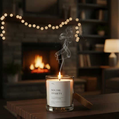 Sea Salt Scented | Social Anxiety Soy Wax Candle – Candles & Fragrances on Brown Living™. SKU: SS-03. Img 4.