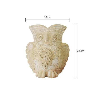 Seacrest Owl Earthen Planter – Pots & Planters on Brown Living™. SKU: A0_plt_0041. Img 4.