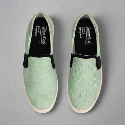 Seafoam Swirl Women's Slip - On Shoes – Womens Casual Shoes on Brown Living™. SKU: G'S_SEFMSWRL_SLPON. Img 1.