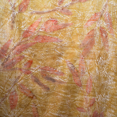 Seaweed Silk Scarf | Soft, Sustainable & Naturally Dyed Silk Scarf – Womens Scarf on Brown Living™. SKU: scarfseaweed. Img 6.