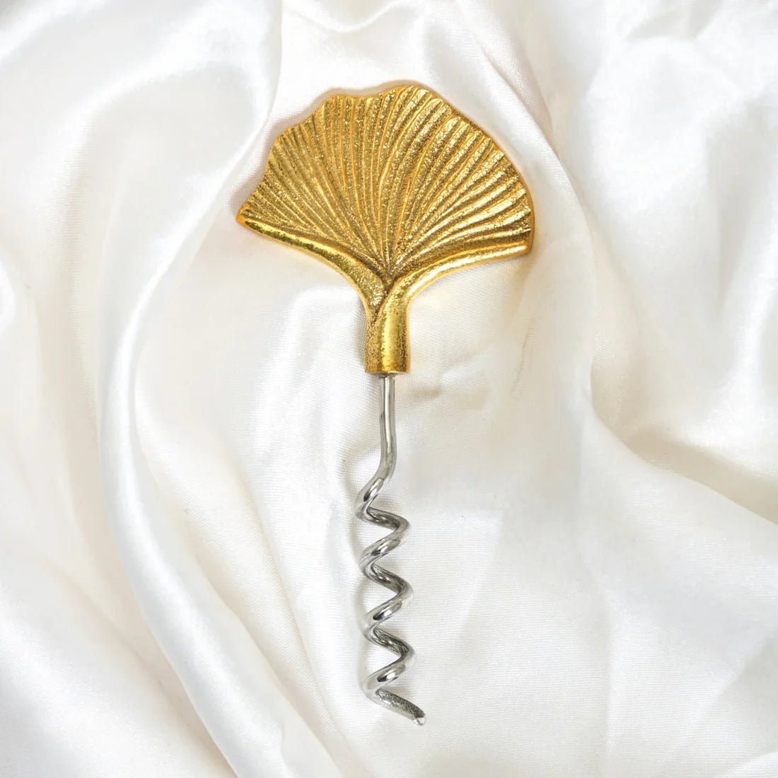 Seep Wine Opener | Made in Solid Brass – Kitchen Tools by Pravaah India available on Brown Living™. . SKU: PRA23HD017L. Img 1.