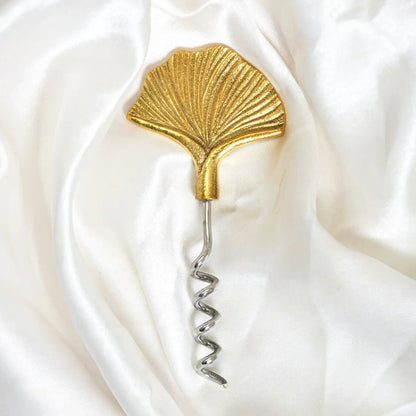 Seep Wine Opener | Made in Solid Brass – Kitchen Tools by Pravaah India available on Brown Living™. . SKU: PRA23HD017L. Img 1.