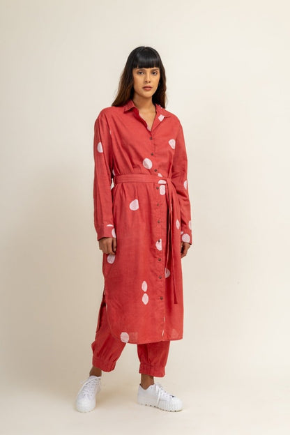 Sehela Coral Upcycled Cotton Tunic | Verified Sustainable by Brown Living™