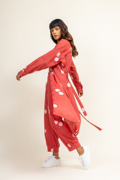 Sehela Coral Upcycled Cotton Tunic | Verified Sustainable by Brown Living™