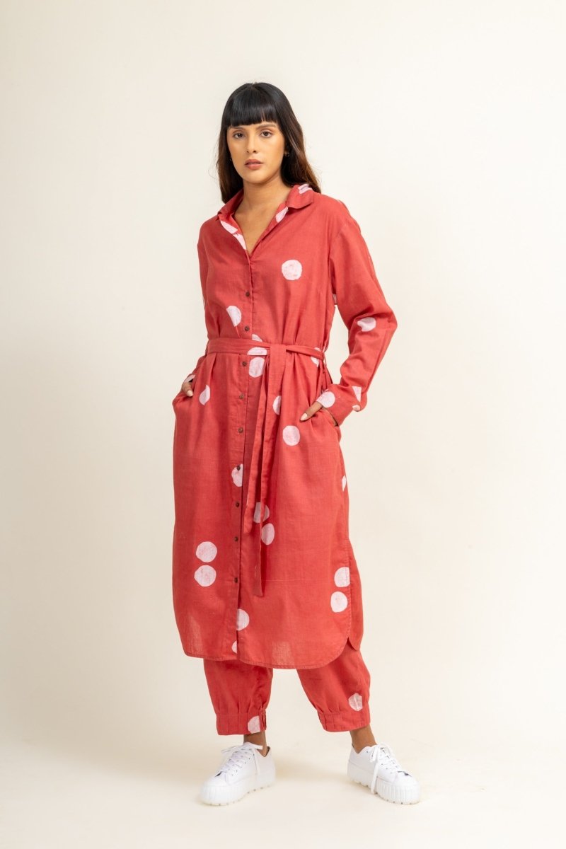 Sehela Upcycled Cotton Coral Set | Verified Sustainable by Brown Living™