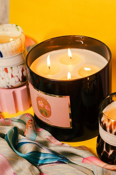 Senorita Large 4-Wick Candle | Luxury Scented Candle for Home Décor – Candles & Fragrances on Brown Living™. SKU: SRLC001. Img 1.