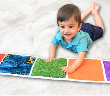 Sensory Feel And Explore Mats for 0 - 2 Year Old | 10 Textures | Verified Sustainable by Brown Living™