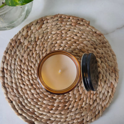 Serenity Scented Soy Wax Candle – Natural & Long - Lasting – Candles & Fragrances on Brown Living™. SKU: BGSC000005. Img 3.