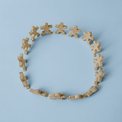 Set Of 15 Stacking Neem Wooden Acrobat Men For Toddlers – Wooden Toys on Brown Living™. SKU: STK_ACRO15. Img 5.