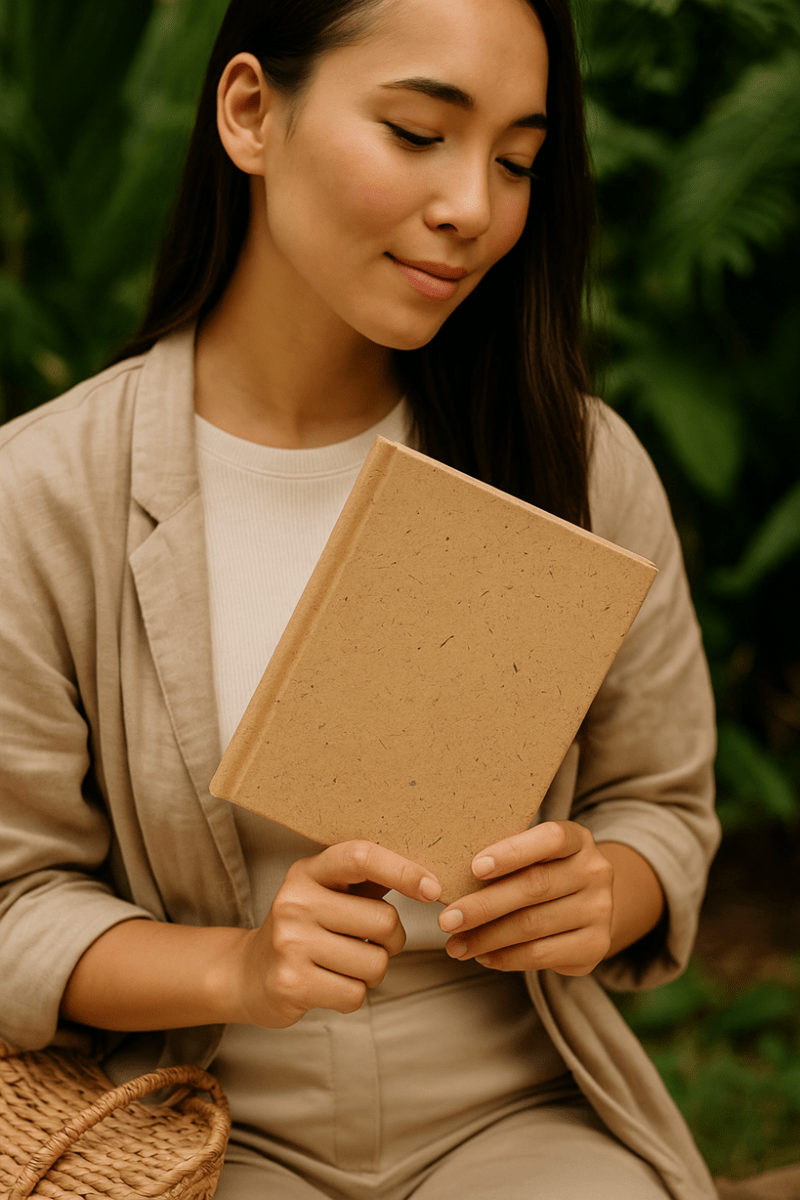 Set of 2 - Coconut Husk Cover A5 & A6 Journal Pack - The Urban Nordic – Notebooks & Notepads by The Urban Nordic available on Brown Living™. . SKU: BRCTSETA5HCA6SBRDFSC - 1. Img 4.