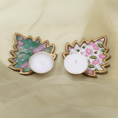 Set of 2 Pichwai Soy Candles – Candles & Fragrances on Brown Living™. SKU: SN2563. Img 1.