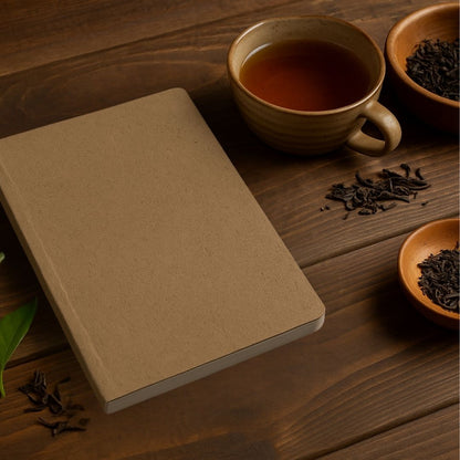 Set of 2 - Tea Paper Cover Softbound A5 & A6 Notebooks - The Urban Nordic – Notebooks & Notepads by The Urban Nordic available on Brown Living™. . SKU: BRTESETA5HCA6SBRDFSC - 1. Img 2.