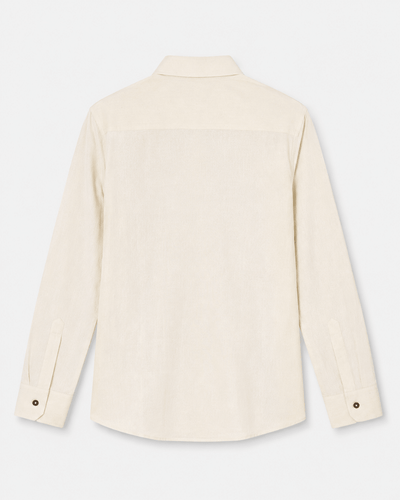 Shadow Leaf Cotton Shirt – Nature Inspired Soft Cotton Casual Shirt – Womens Shirt on Brown Living™. SKU: ACL2026002. Img 2.