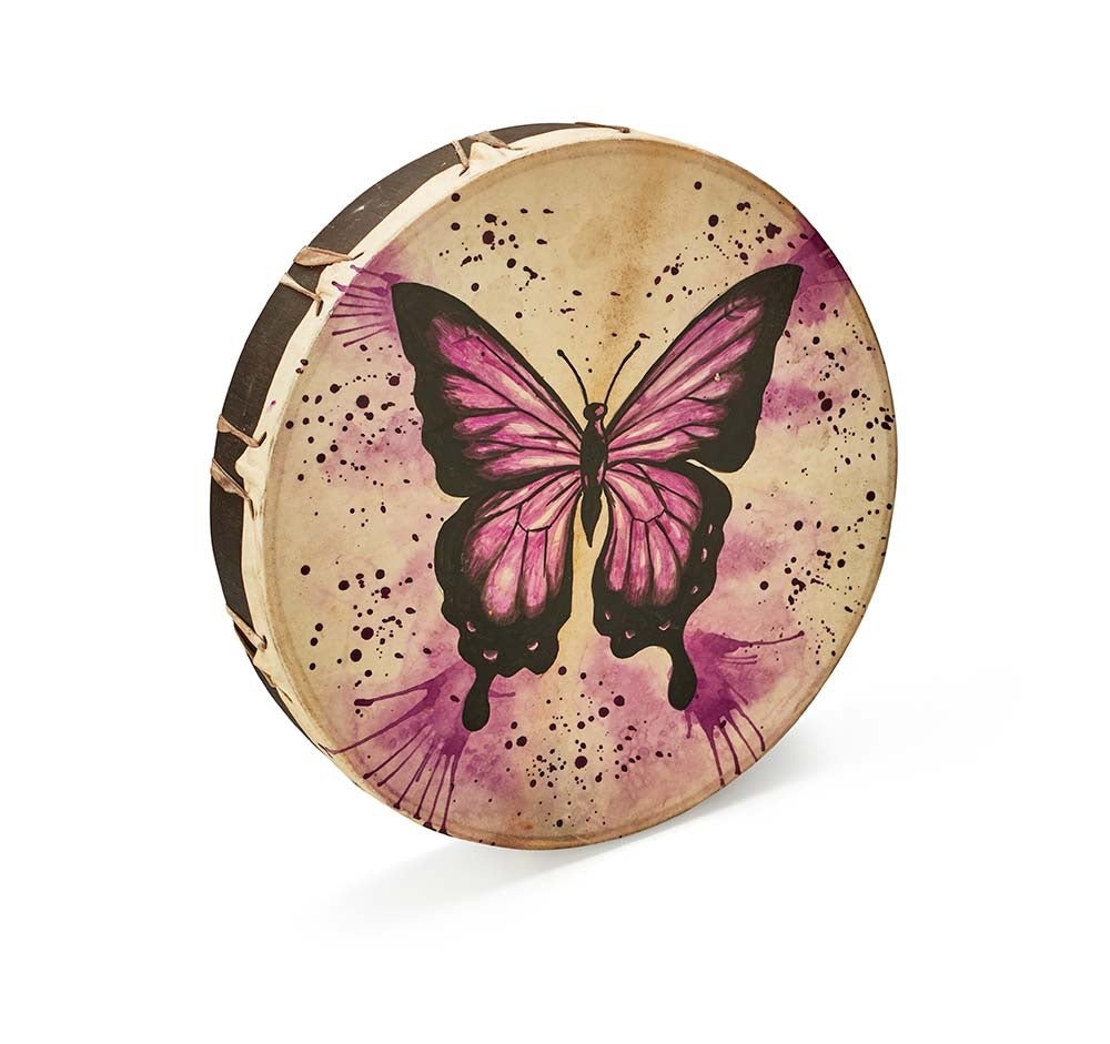 Shamanic Drums Butterfly - 30 cms | Verified Sustainable by Brown Living™