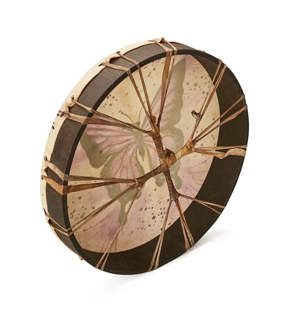 Shamanic Drums Butterfly - 30 cms | Verified Sustainable by Brown Living™