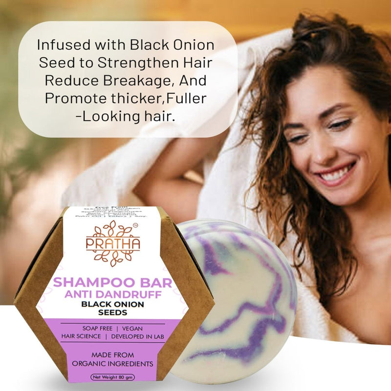 Shampoo Bar | Black Onion Seed | Anti Dandruff | Verified Sustainable by Brown Living™