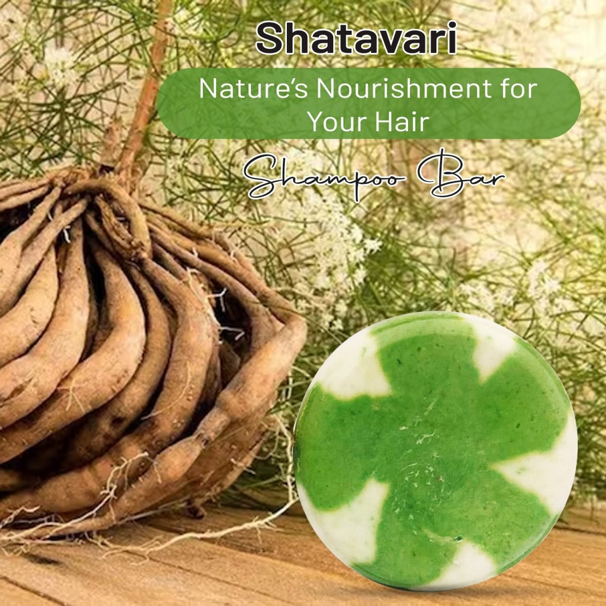 Shampoo bar - Ginkgo Biloba , Shatavari | Anti Hair loss | Verified Sustainable by Brown Living™