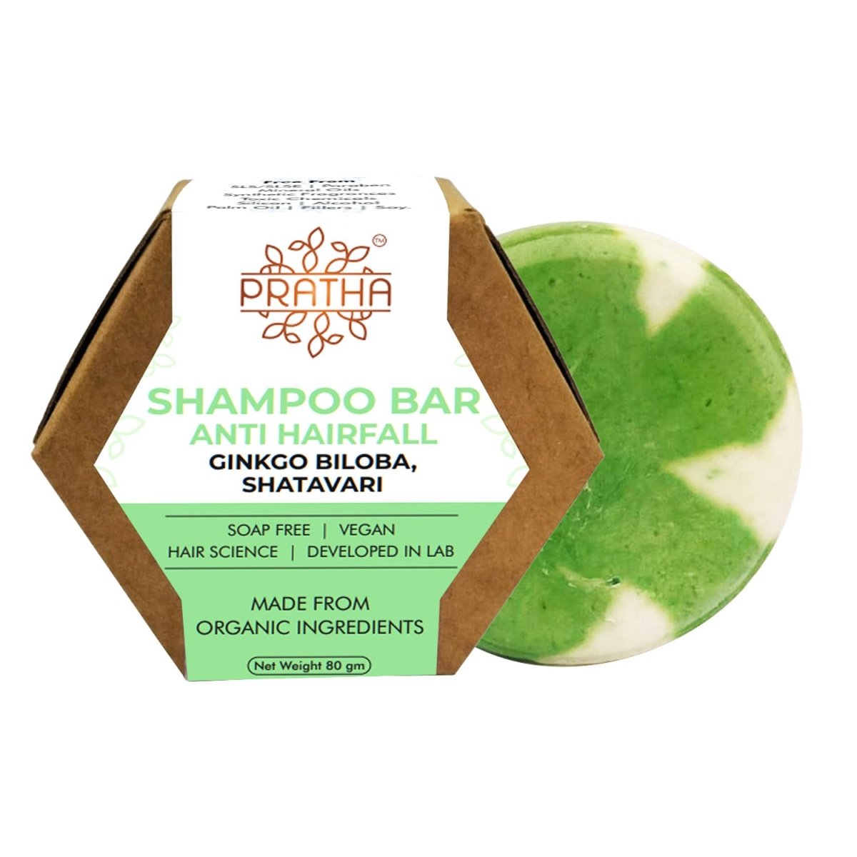 Shampoo bar - Ginkgo Biloba , Shatavari | Anti Hair loss | Verified Sustainable by Brown Living™