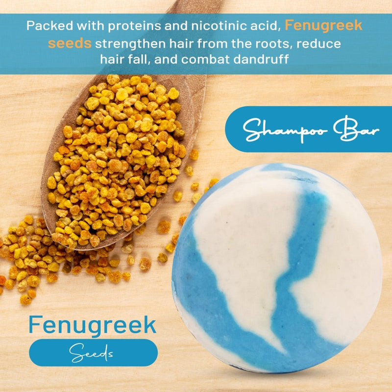 Shampoo Bar | Gotu Kola, Fenugreek | For Dry, Colored & Damaged Hair | Verified Sustainable Hair Shampoo Bar on Brown Living™