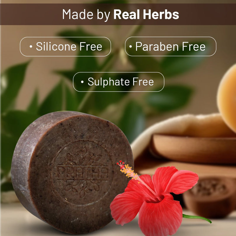 Shampoo Bar | Pack of 2 | Shikakai, Reetha, Amala, Bhrujngaraj, Coconut Milk, Hibiscus | Verified Sustainable by Brown Living™