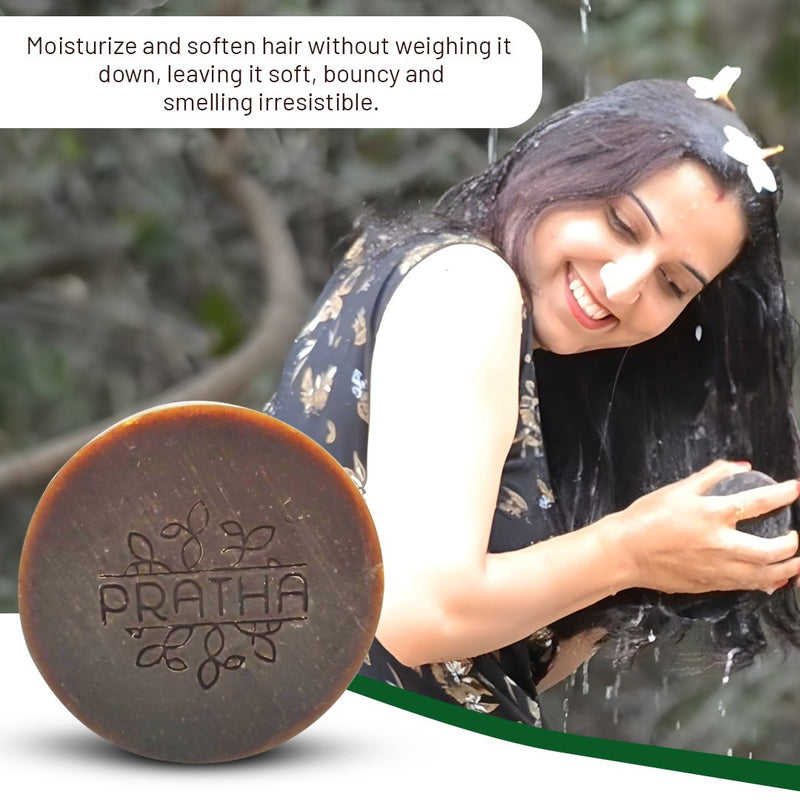 Shampoo Bar | Pack of 2 | Shikakai, Reetha, Amala, Bhrujngaraj, Coconut Milk, Hibiscus | Verified Sustainable by Brown Living™