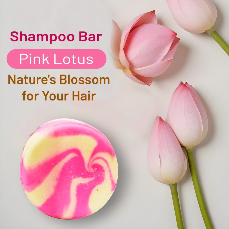 Shampoo Bar – Pink Lotus | For Long Healthy Hair | Verified Sustainable by Brown Living™