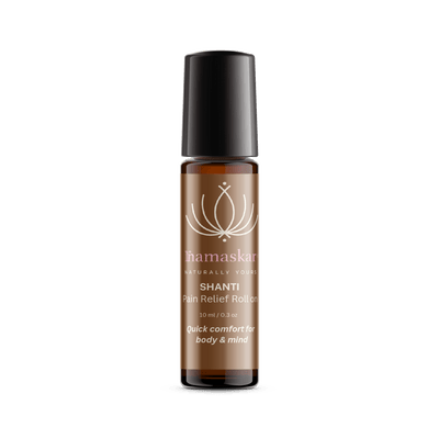 Shanti Pain Relief Roll On | Ayurvedic Muscle & Joint Relief Oil |10ml – Body Oil on Brown Living™. SKU: SHA-WEL-1-NAM. Img 3.
