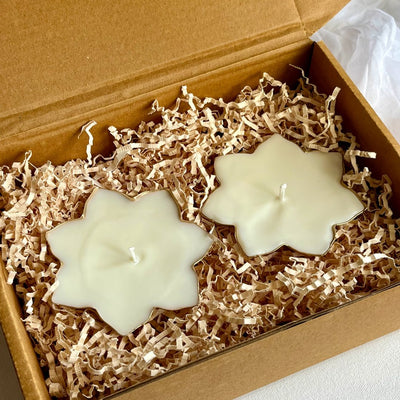 Shanvi | Laxmi Lotus Urli 100% Coconut Wax Candles | Set of 2 – Candles & Fragrances on Brown Living™. SKU: FC01. Img 2.