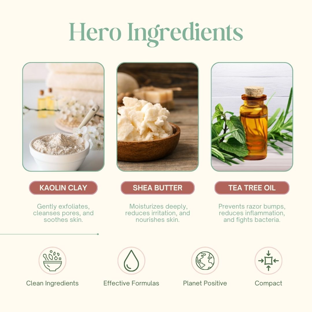 Shea-Wing Shaving Bar | 60 gm | for Men and Women