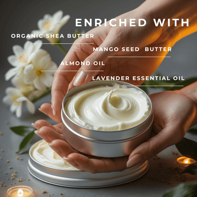 Shea Almond Whipped Body Butter – Body Butter on Brown Living™. SKU: SKC001. Img 4.