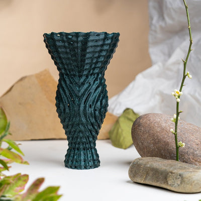 Shelled Wobble Plant - Based Twinkling Green Vase – Home Decor on Brown Living™. SKU: SHWOEDPLTNA031. Img 1.