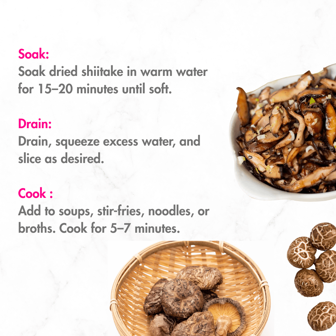 Shiitake Mushroom – Dried White Mushroom 100g – Canned & Jarred Food on Brown Living™. SKU: Shittake. Img 4.