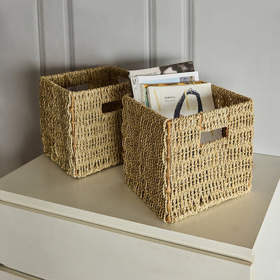 Shillong Basket – Handmade, Eco - Friendly Storage & Home Decor – Home Decor on Brown Living™. SKU: ShillongBasketLarge. Img 1.