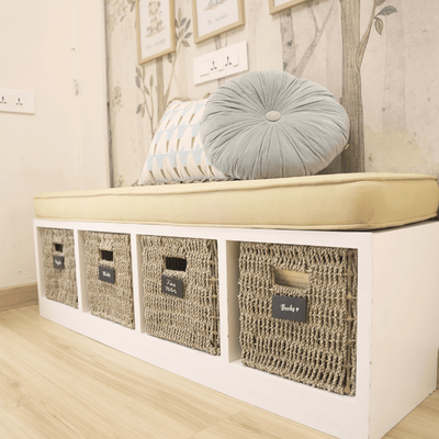 Shillong Basket – Handmade, Eco - Friendly Storage & Home Decor – Home Decor on Brown Living™. SKU: ShillongBasketLarge. Img 4.