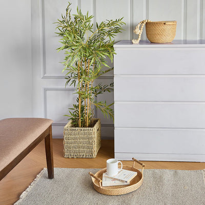 Shillong Basket – Handmade, Eco - Friendly Storage & Home Decor – Home Decor on Brown Living™. SKU: ShillongBasketLarge. Img 5.