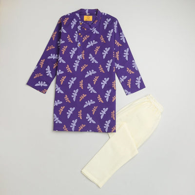 Shimmering Butterfly - Boys Ethnic Wear – Kids Ethnic Sets on Brown Living™. SKU: MITHEW - 075B - 1. Img 1.
